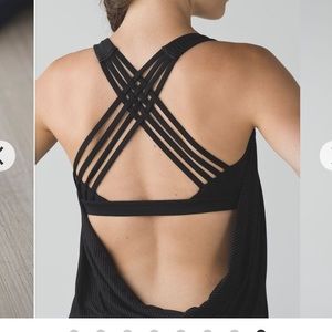 Lululemon free to be wild tank blk
